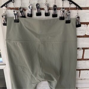 Lululemon Tights Wunder Train Everlux soft muted sage colored size size 8
